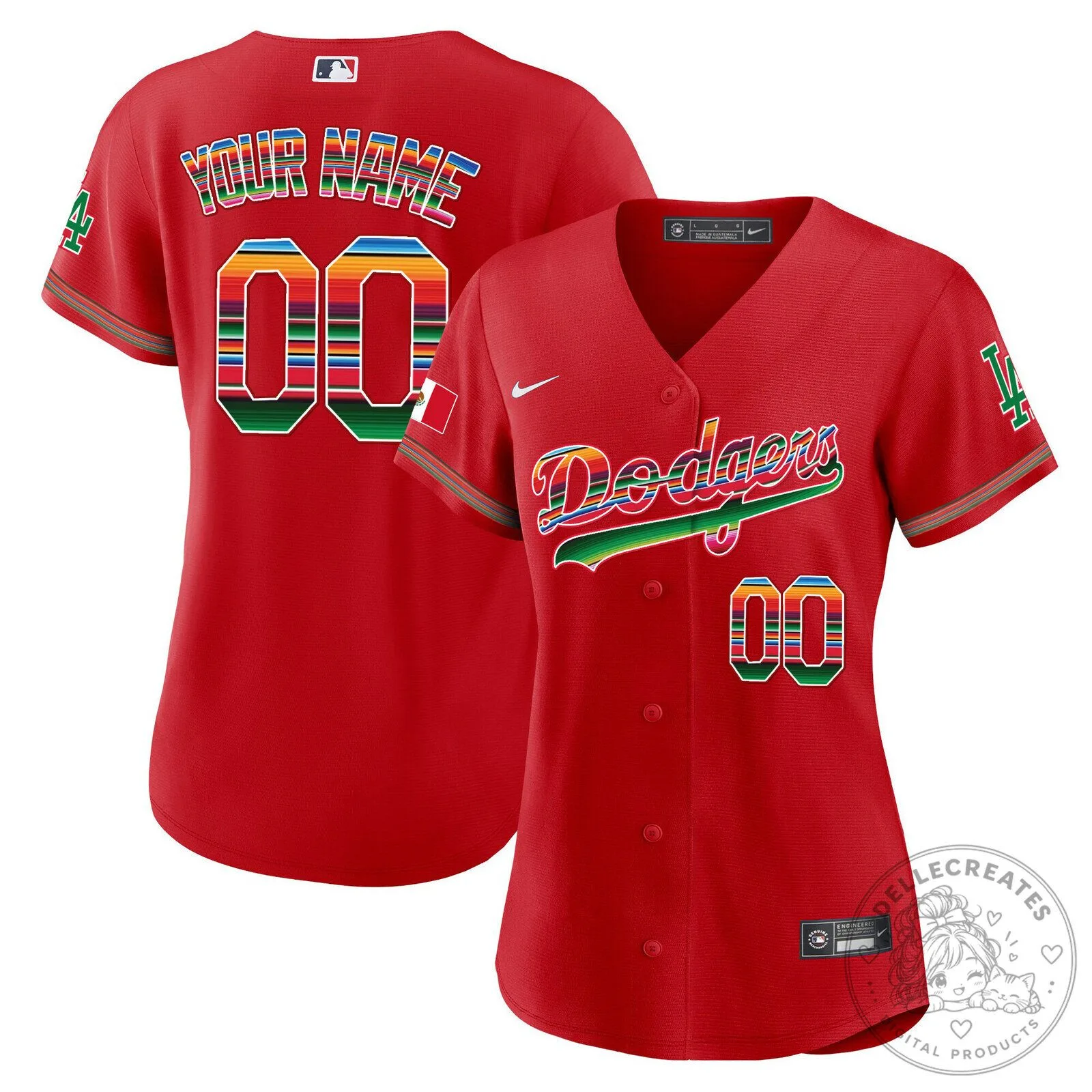 Dodgers Mexico City Series Custom White Baseball Jersey 30 Dodgers Mexico City Series Custom White Baseball Jersey