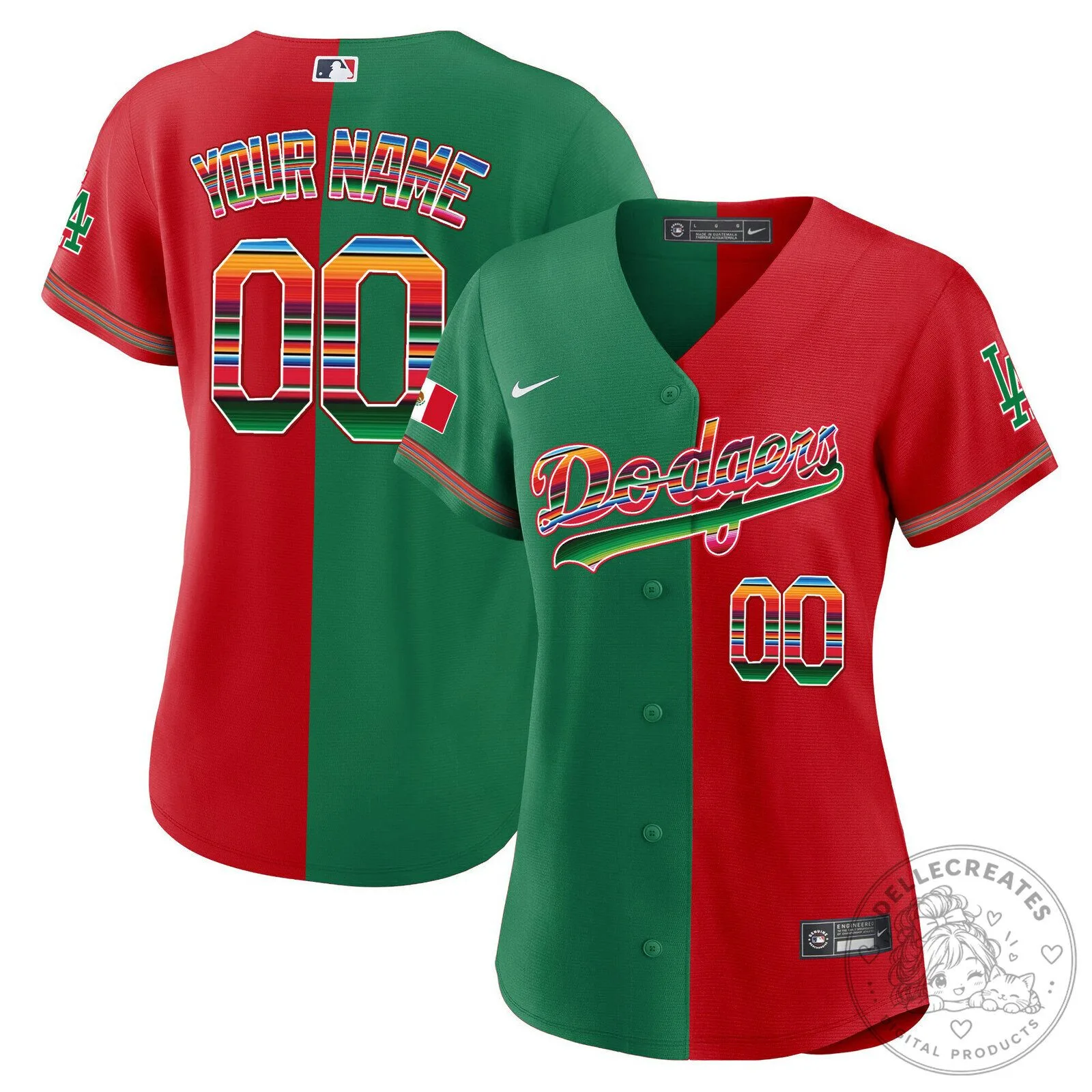 Dodgers Mexico City Series Custom White Baseball Jersey 31 Dodgers Mexico City Series Custom White Baseball Jersey