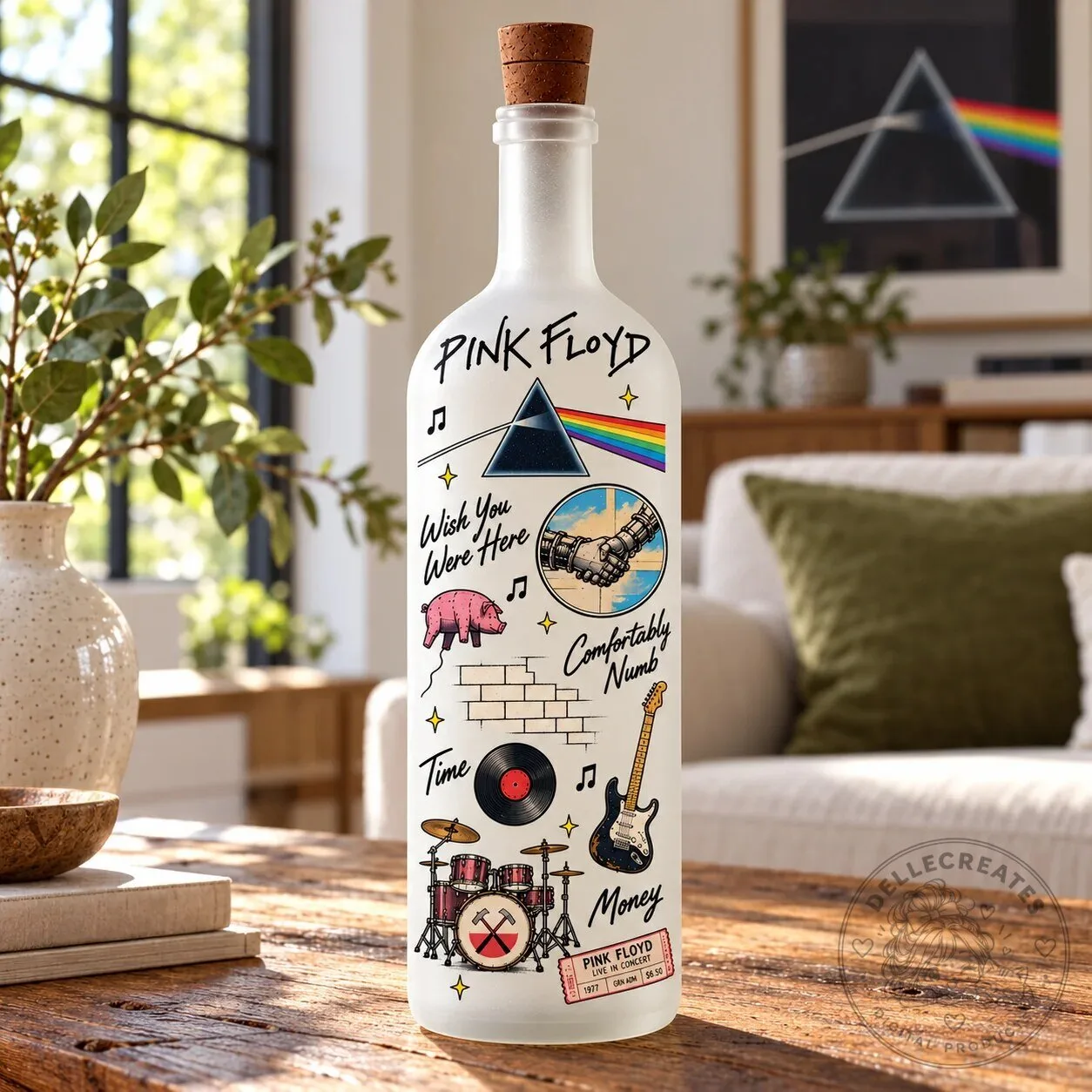 Pink Floyd Dark Side of the Moon Wish You Were Here Lighted Bottle Lamp 9 Pink Floyd Dark Side of the Moon Wish You Were Here Lighted Bottle Lamp