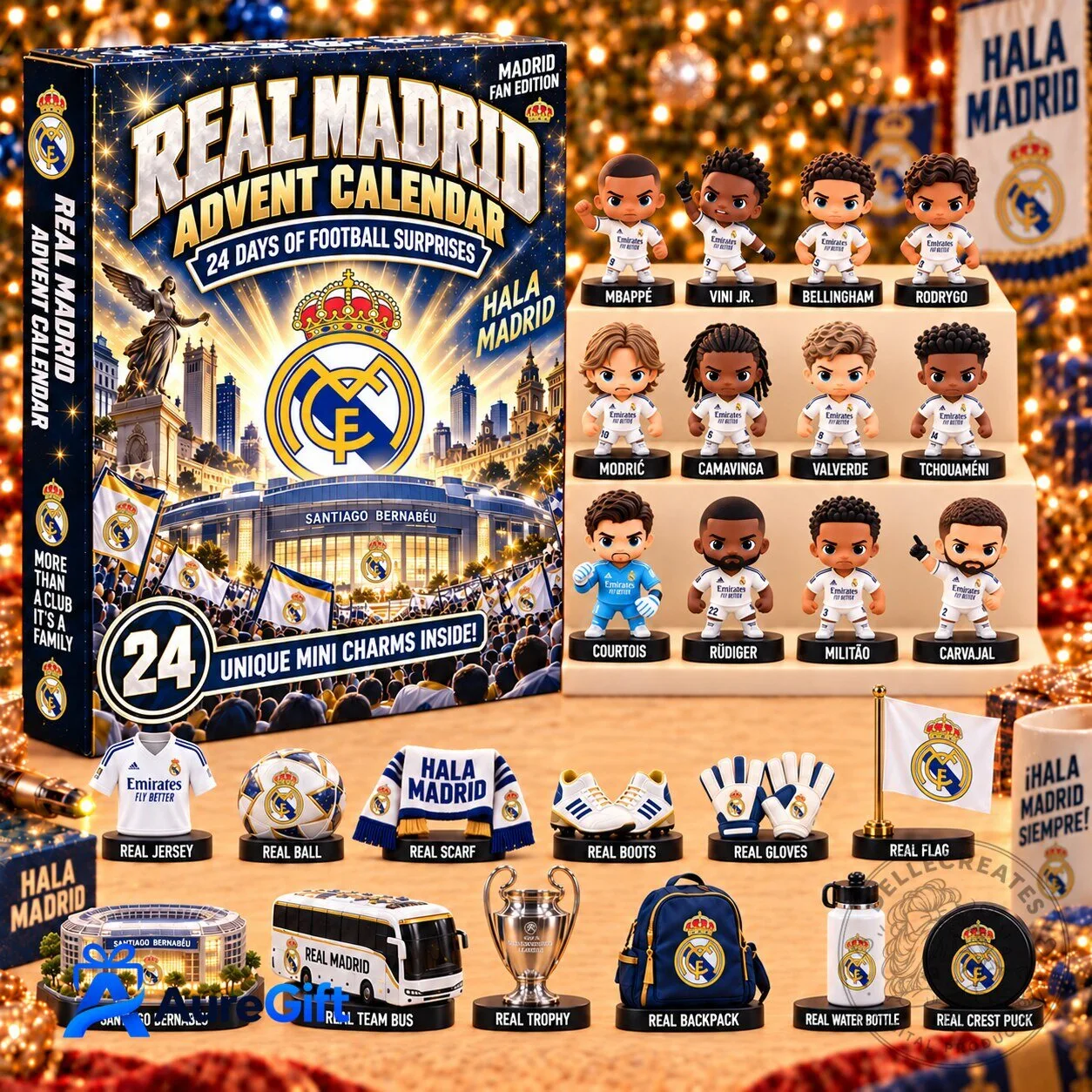 Real Madrid Football Club 24 Day Advent Calendar with Mini Charms