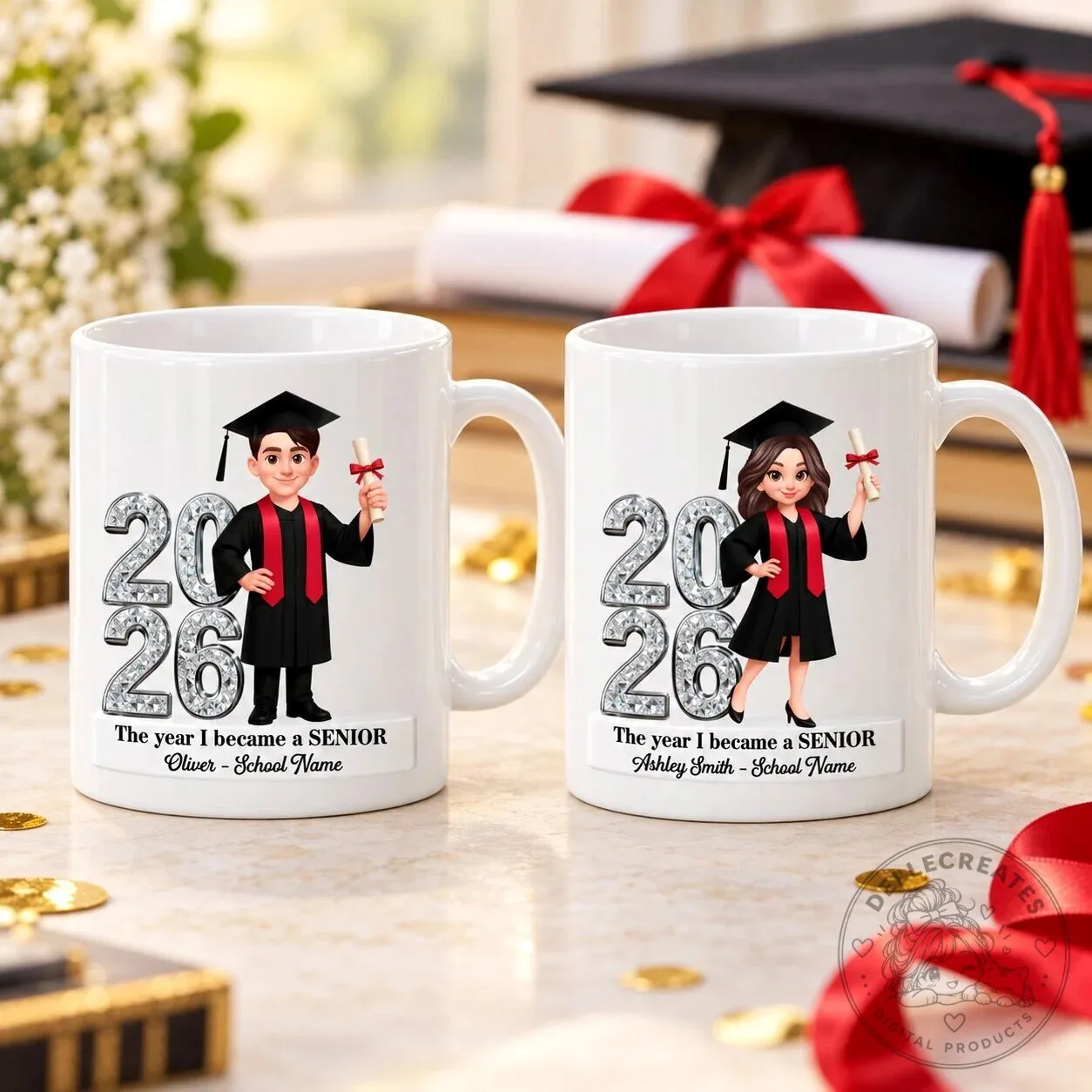Personalized Senior 2026 Graduation Mug - Custom Name High School College Graduate Gift 19 Personalized Senior 2026 Graduation Mug - Custom Name High School College Graduate Gift