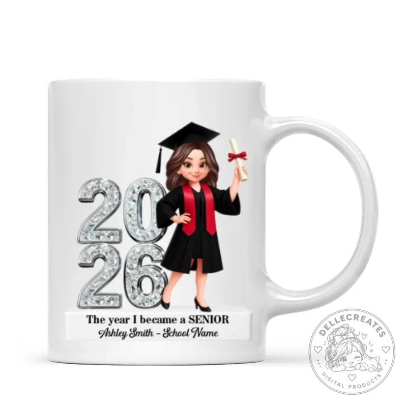 Personalized Senior 2026 Graduation Mug - Custom Name High School College Graduate Gift 24 Personalized Senior 2026 Graduation Mug - Custom Name High School College Graduate Gift