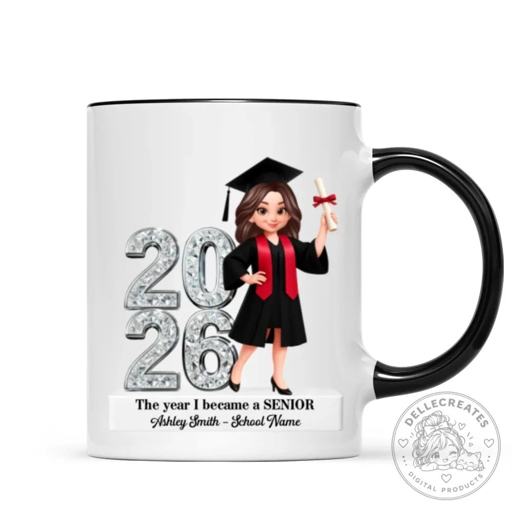 Personalized Senior 2026 Graduation Mug - Custom Name High School College Graduate Gift 25 Personalized Senior 2026 Graduation Mug - Custom Name High School College Graduate Gift