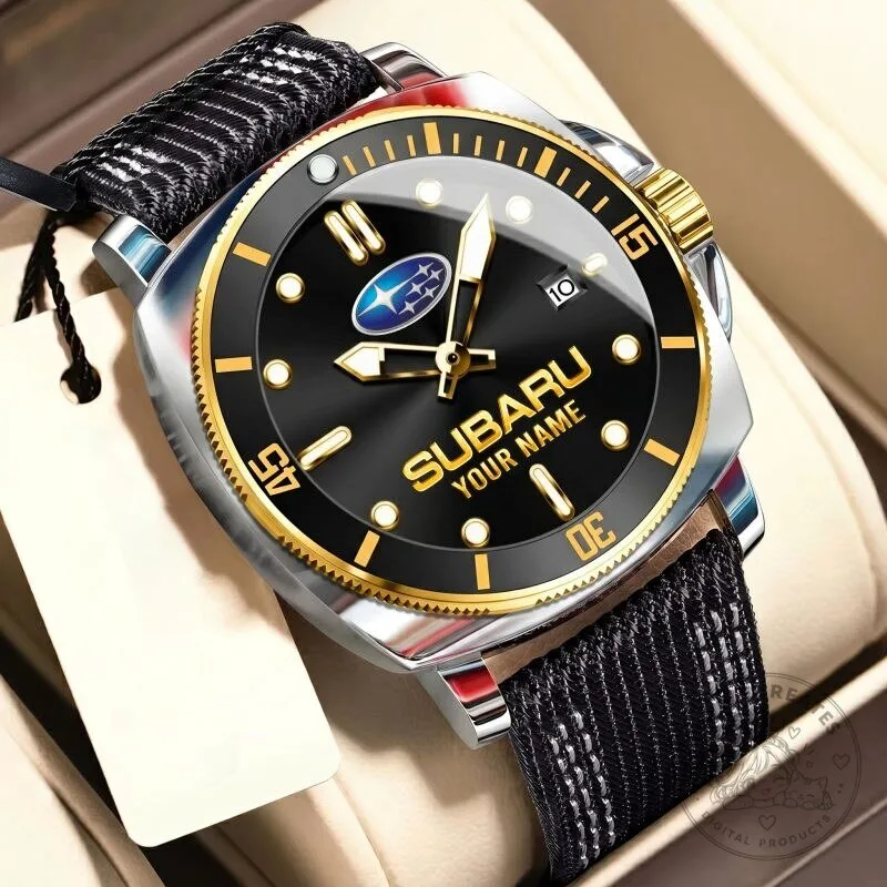 Subaru Custom Name Blue Dial Sport Watch for Men 20 Subaru Custom Name Blue Dial Sport Watch for Men