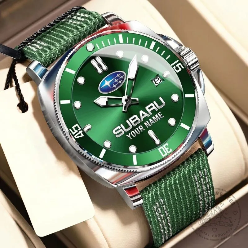 Subaru Custom Name Blue Dial Sport Watch for Men 21 Subaru Custom Name Blue Dial Sport Watch for Men