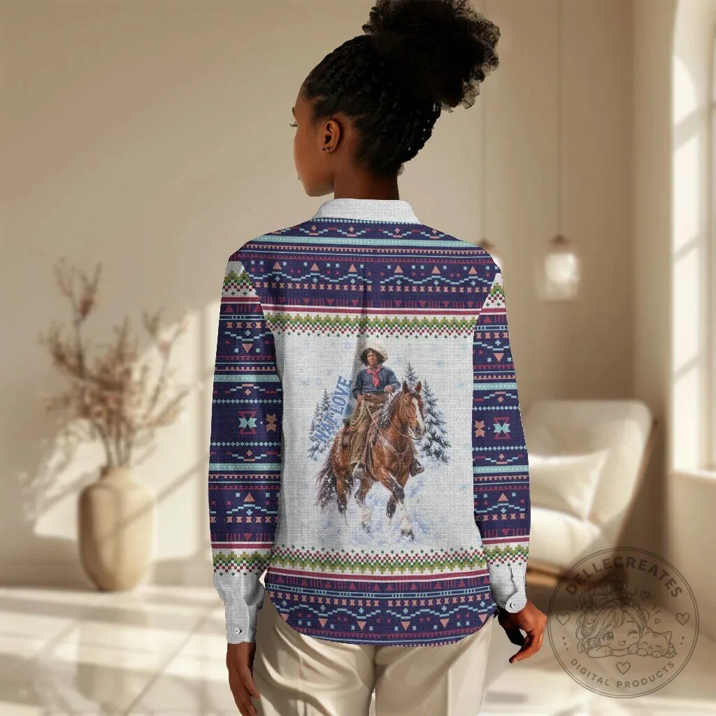 Nat Love African American Cowboy Ugly Christmas Sweater Long-Sleeve Shirt 9 Nat Love African American Cowboy Ugly Christmas Sweater Long-Sleeve Shirt