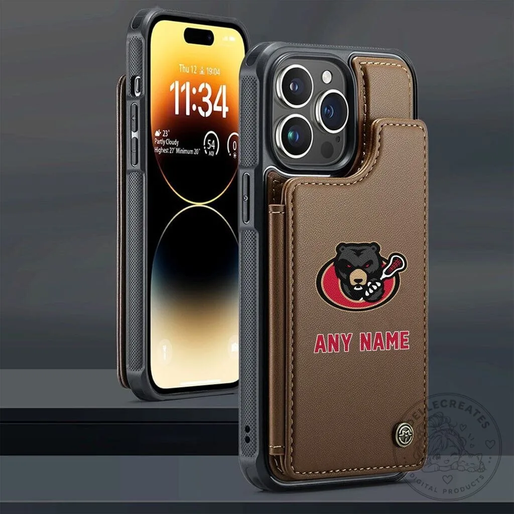 Ottawa Black Bears National Lacrosse League Personalized Leather Phone Case 15 Ottawa Black Bears National Lacrosse League Personalized Leather Phone Case