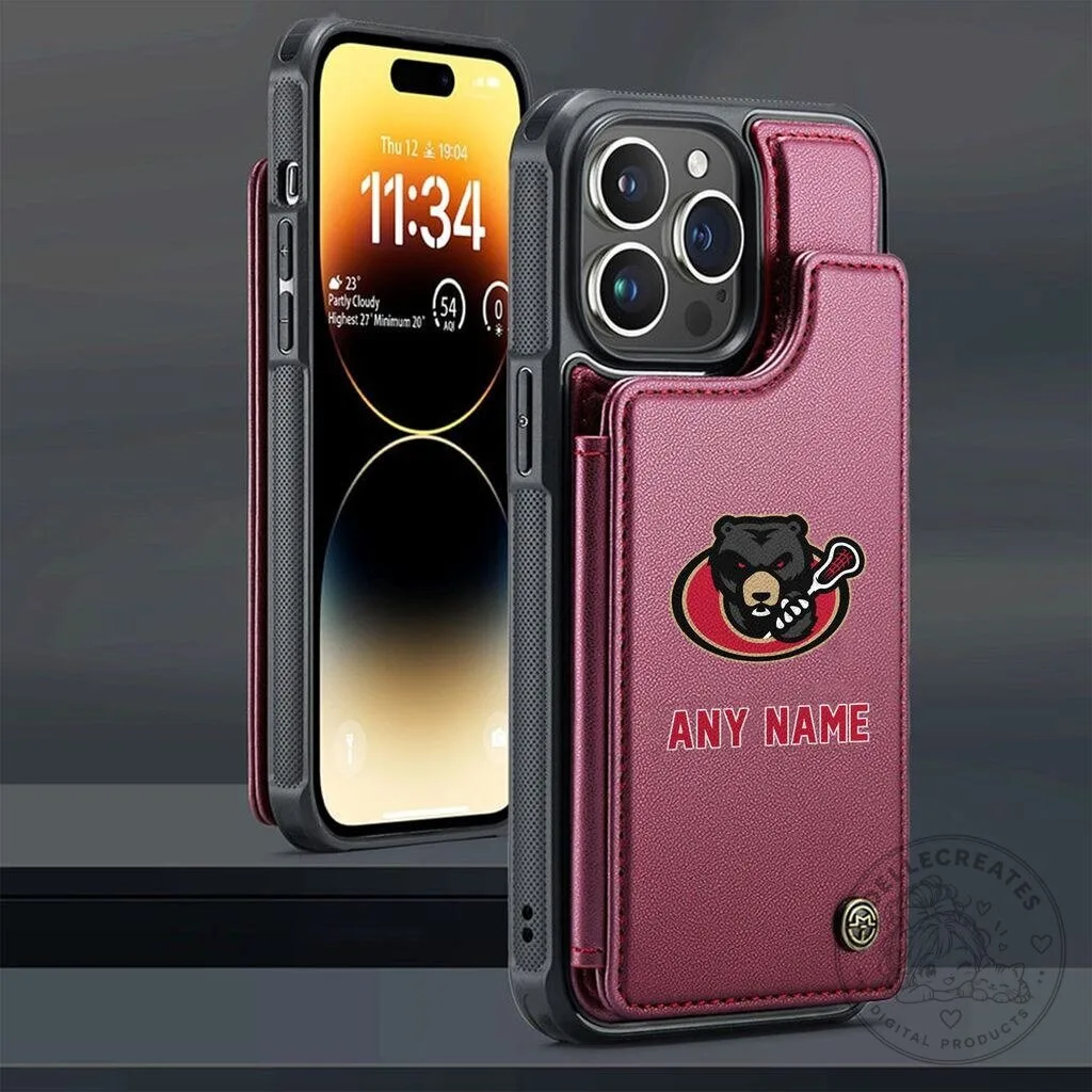 Ottawa Black Bears National Lacrosse League Personalized Leather Phone Case 16 Ottawa Black Bears National Lacrosse League Personalized Leather Phone Case