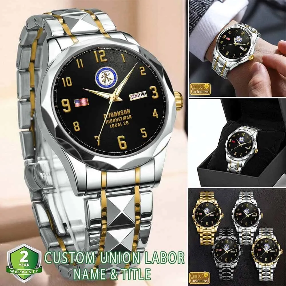 Sheet Metal Workers International Association Custom Engraved Watch 7 Sheet Metal Workers International Association Custom Engraved Watch