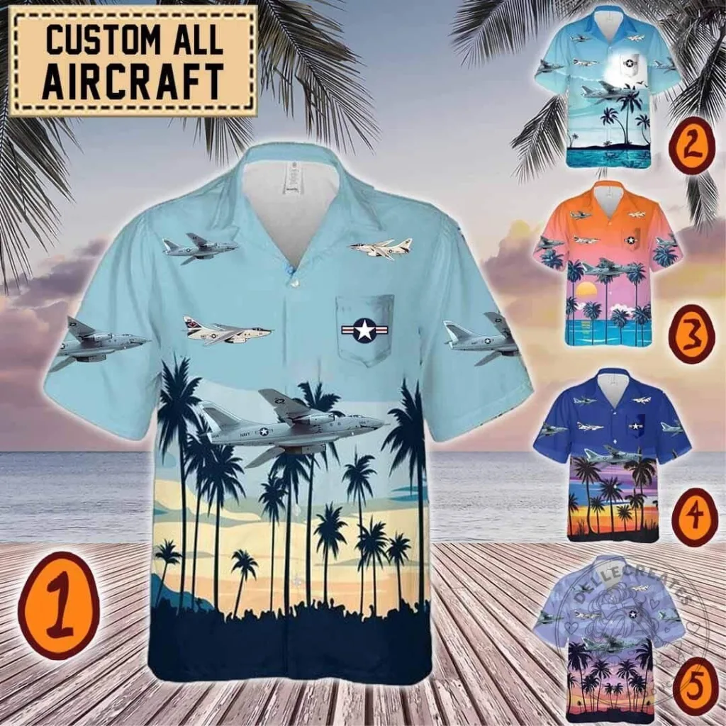 US Navy EA-3B Skywarrior Aircraft Tropical Hawaiian Shirt 19 US Navy EA-3B Skywarrior Aircraft Tropical Hawaiian Shirt