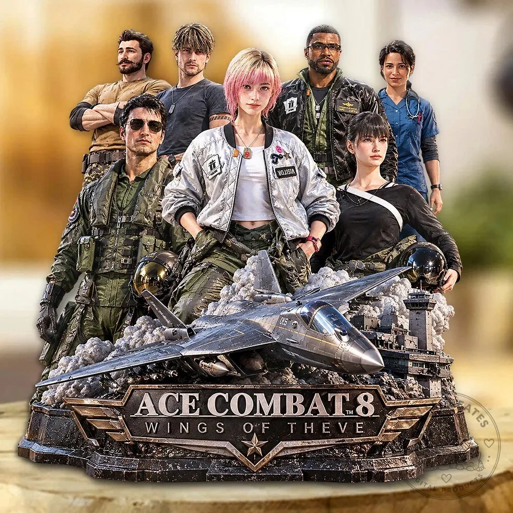 Ace Combat 8 Wings of Theve Video Game Character Acrylic Plaque Display