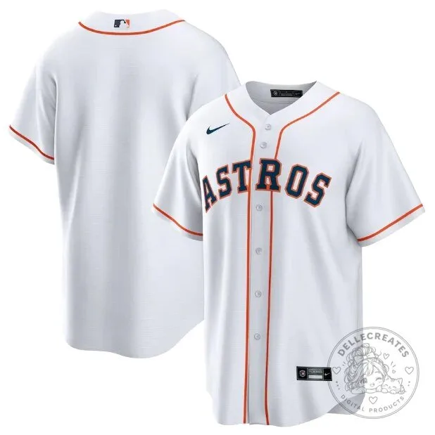 Houston Astros White Baseball MLB Team Fan Jersey for Men