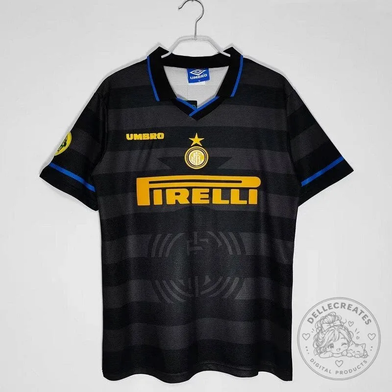 Retro Inter Milan 1997-1998 Third Away Football Jersey 5 Retro Inter Milan 1997-1998 Third Away Football Jersey