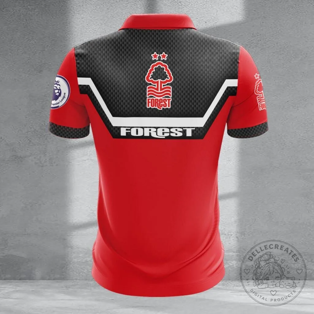 Nottingham Forest Personalized Name Zipper Polo Shirt for Men 7 Nottingham Forest Personalized Name Zipper Polo Shirt for Men
