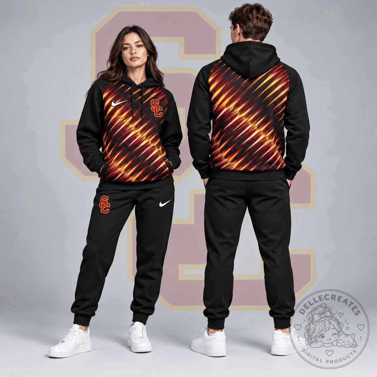 University of Southern California Trojans Velocity Streak Pullover Hoodie