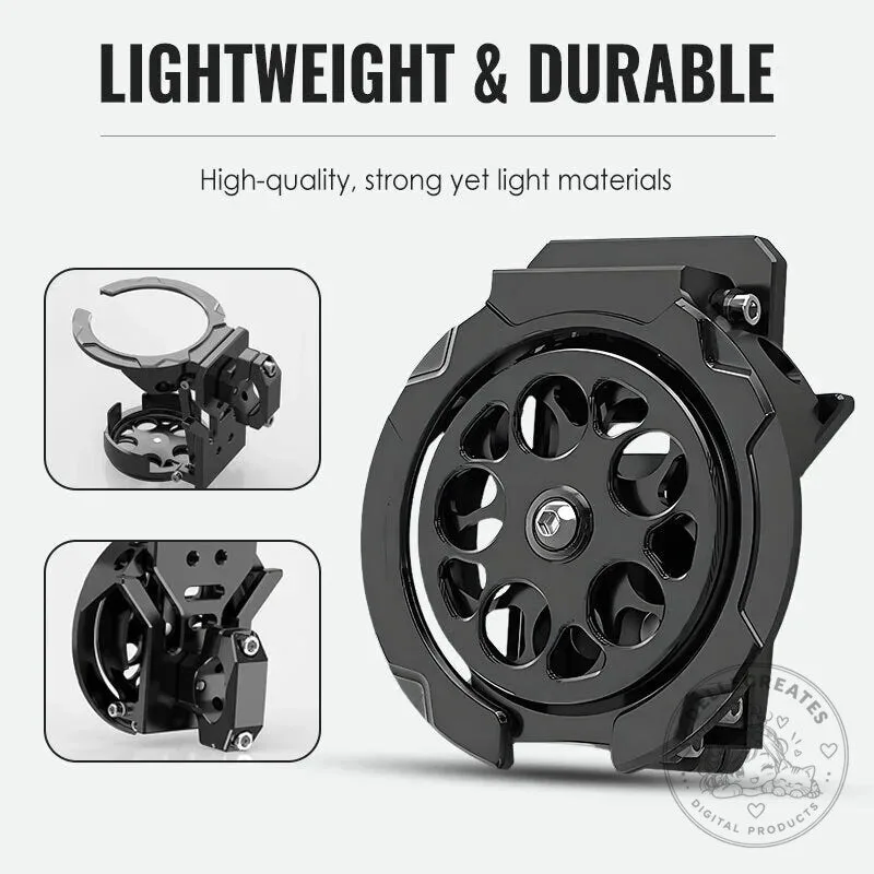 Foldable Motorcycle Handlebar Drink Holder for Water Bottles and Cups 25 Foldable Motorcycle Handlebar Drink Holder for Water Bottles and Cups
