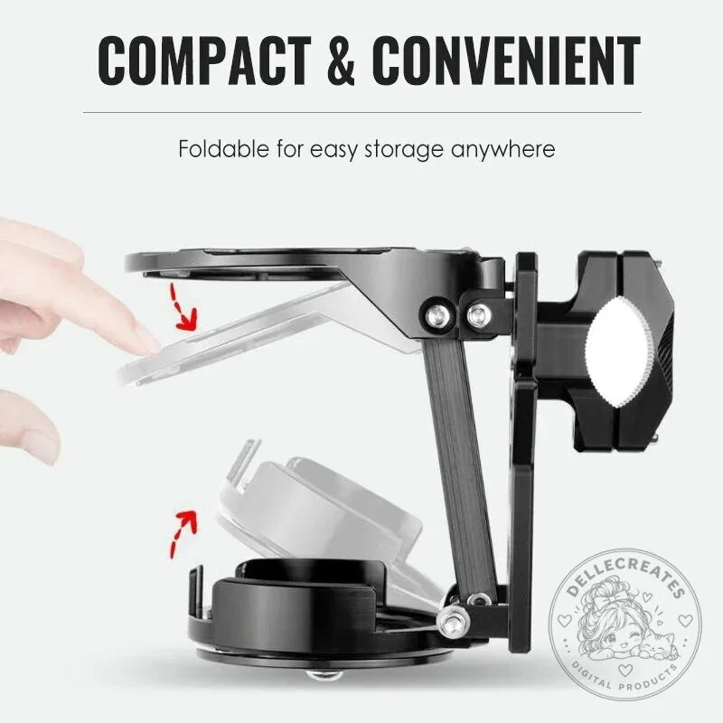 Foldable Motorcycle Handlebar Drink Holder for Water Bottles and Cups 26 Foldable Motorcycle Handlebar Drink Holder for Water Bottles and Cups