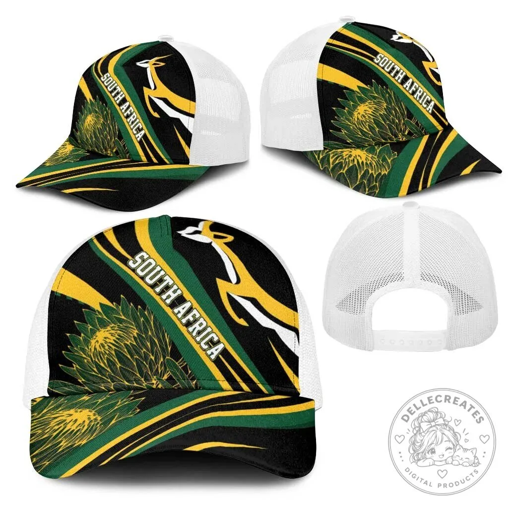 South Africa Springboks Rugby Team Modern Motifs Mesh Trucker Cap Hat 12 South Africa Springboks Rugby Team Modern Motifs Mesh Trucker Cap Hat