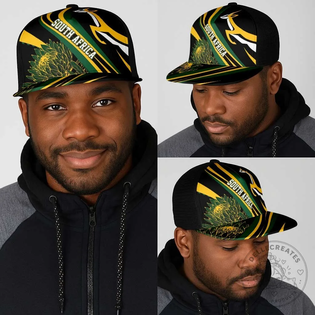 South Africa Springboks Rugby Team Modern Motifs Mesh Trucker Cap Hat 14 South Africa Springboks Rugby Team Modern Motifs Mesh Trucker Cap Hat