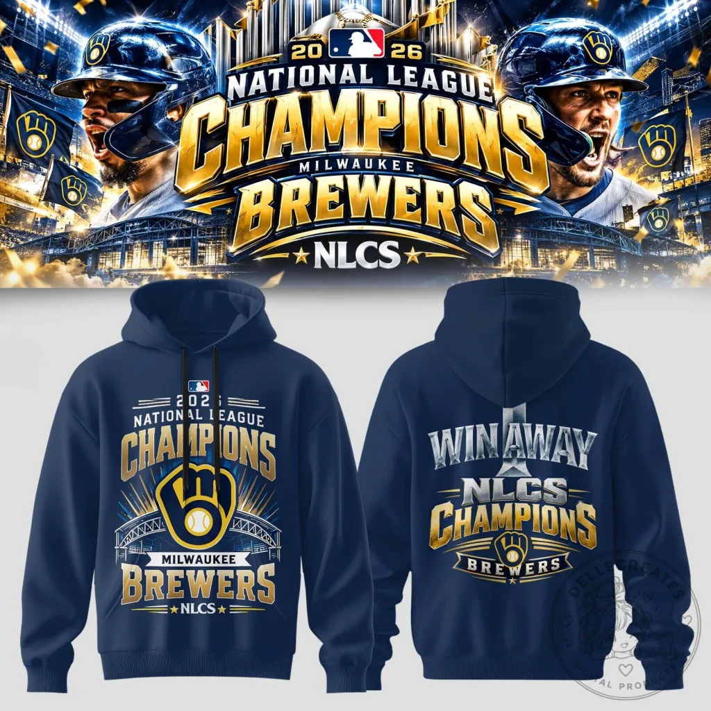 Milwaukee Brewers National League Champions 2026 Hoodie 10 Milwaukee Brewers National League Champions 2026 Hoodie