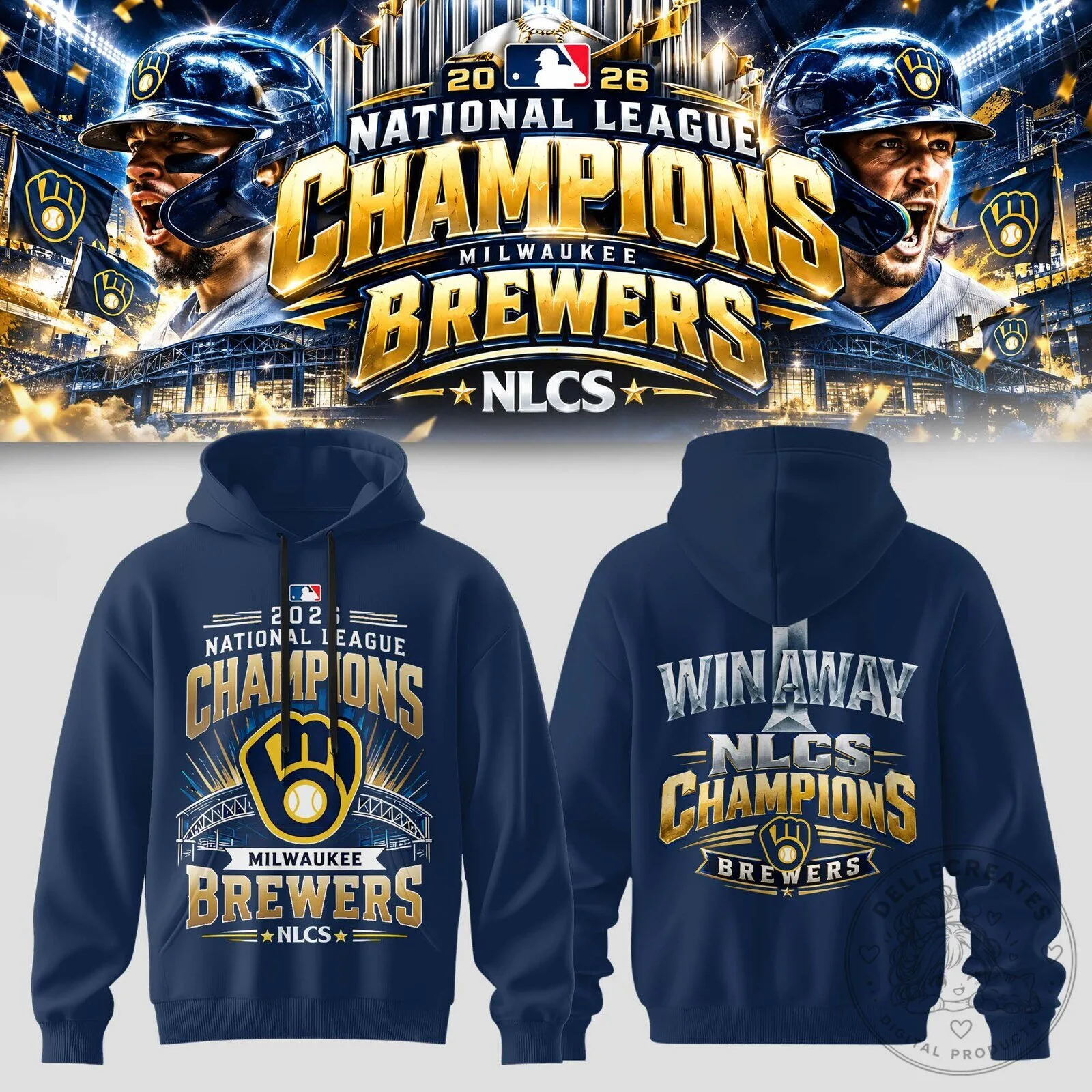 Milwaukee Brewers National League Champions 2026 Hoodie