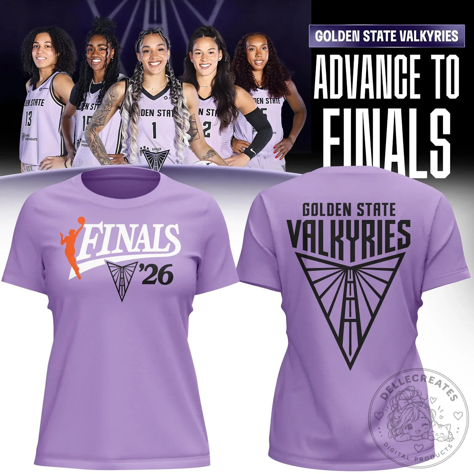2026 Finals Commemorative T-Shirt for Golden State Valkyries