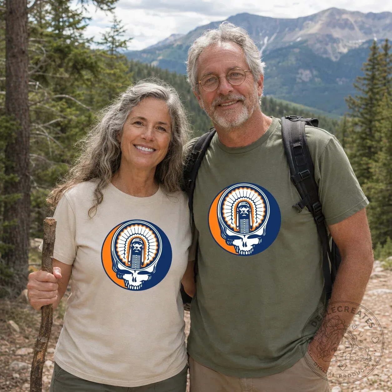 Grateful Dead Chief Illiniwek University of Illinois Steal Your Face T-Shirt