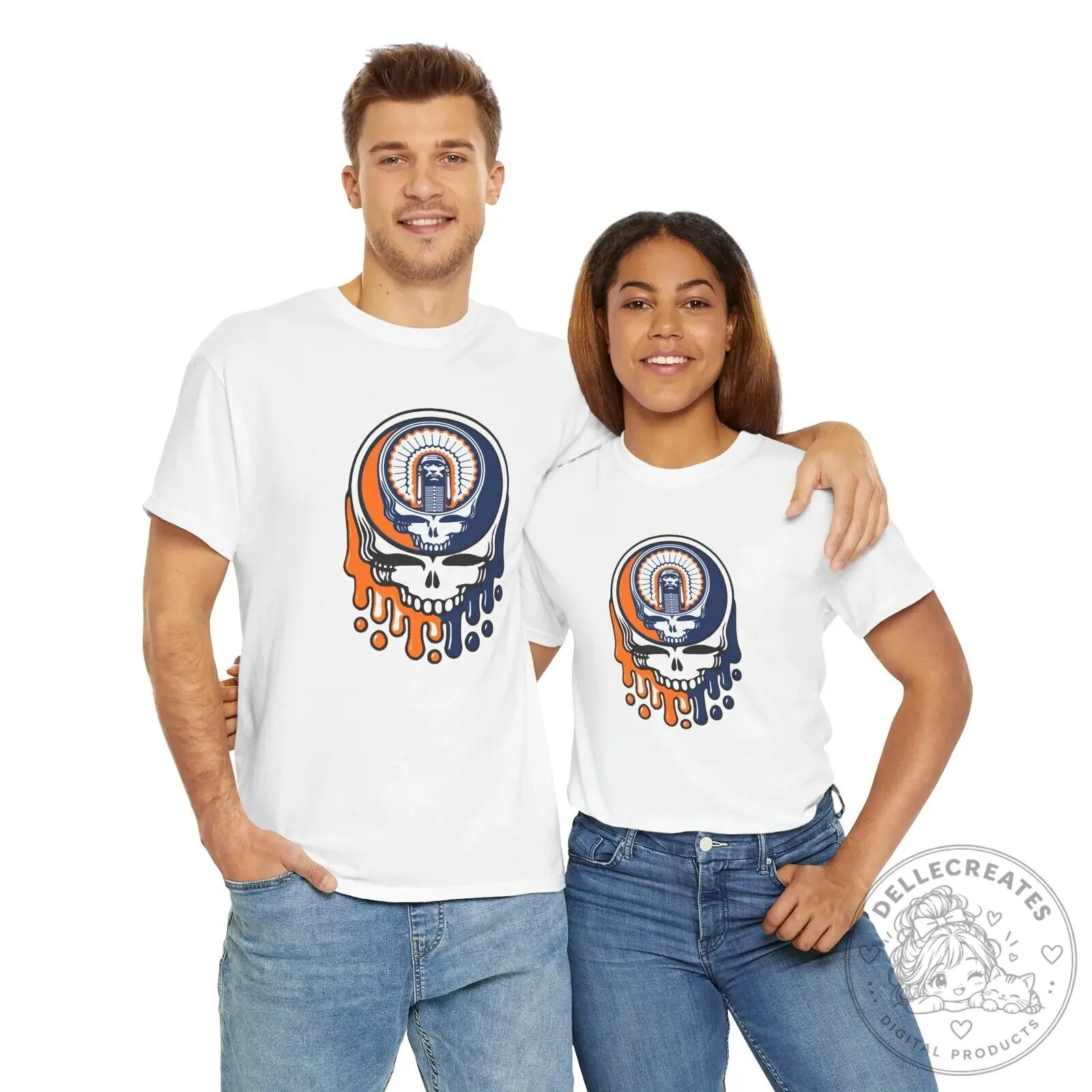 Grateful Dead Chief Illiniwek University of Illinois Steal Your Face T-Shirt 11 Grateful Dead Chief Illiniwek University of Illinois Steal Your Face T-Shirt