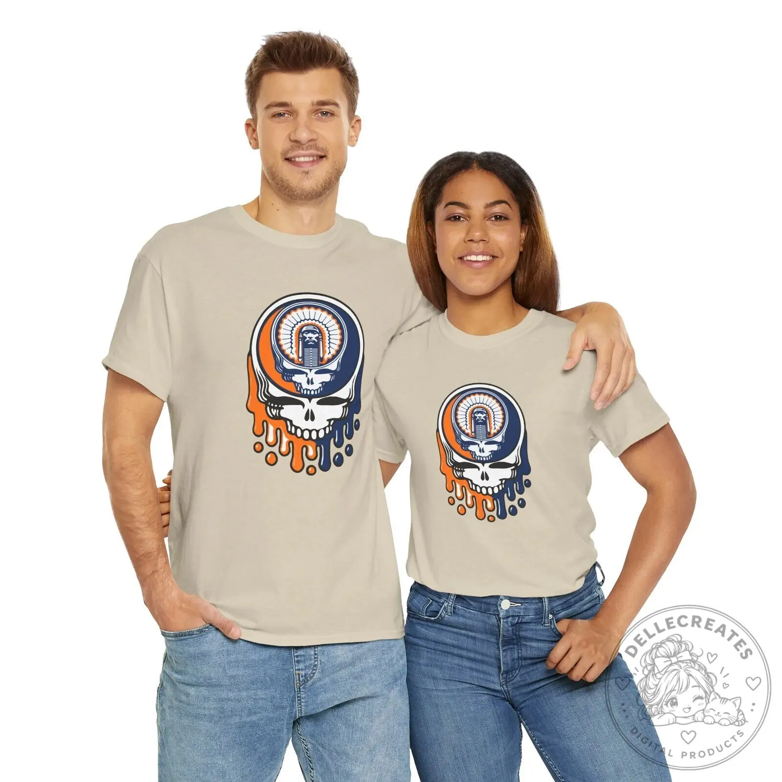 Grateful Dead Chief Illiniwek University of Illinois Steal Your Face T-Shirt 12 Grateful Dead Chief Illiniwek University of Illinois Steal Your Face T-Shirt