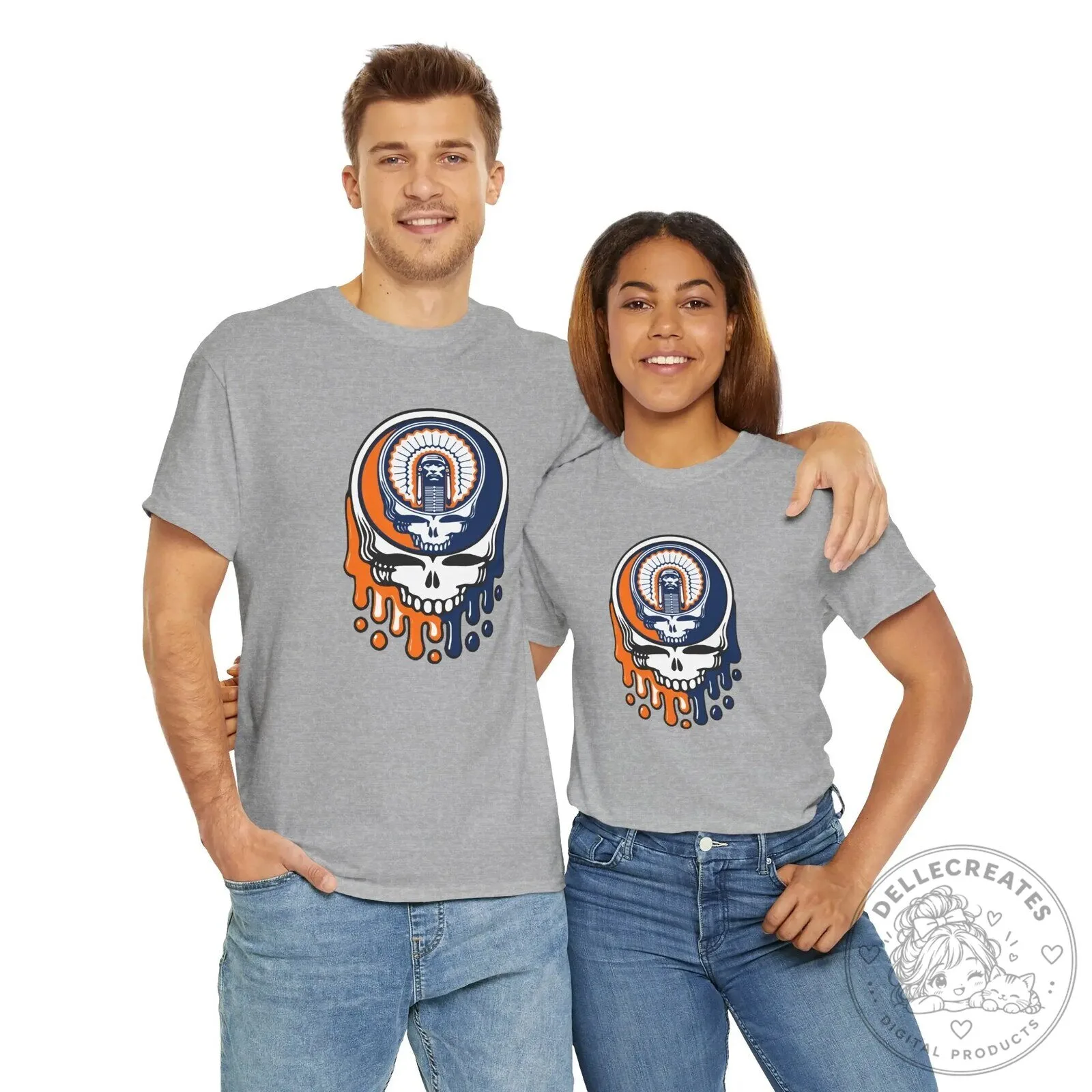 Grateful Dead Chief Illiniwek University of Illinois Steal Your Face T-Shirt 13 Grateful Dead Chief Illiniwek University of Illinois Steal Your Face T-Shirt