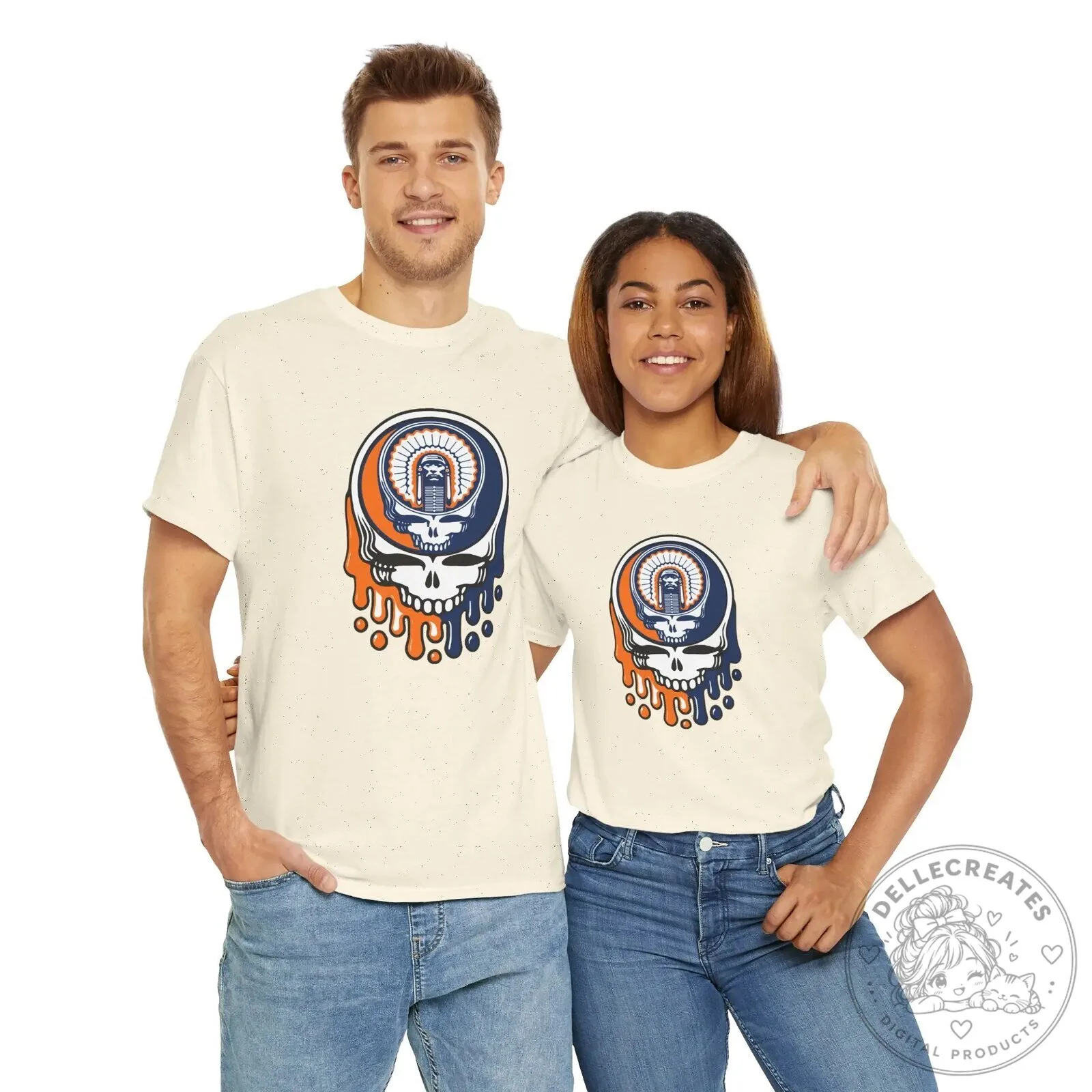Grateful Dead Chief Illiniwek University of Illinois Steal Your Face T-Shirt 14 Grateful Dead Chief Illiniwek University of Illinois Steal Your Face T-Shirt