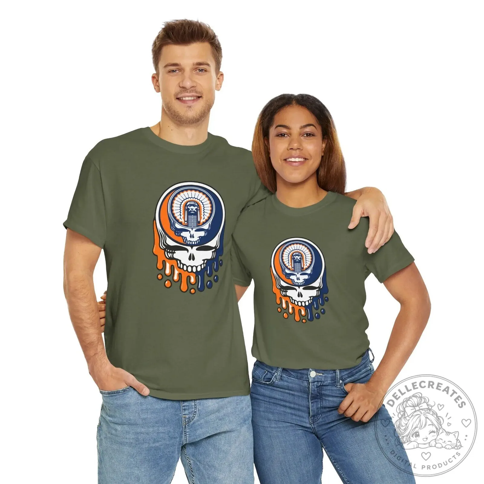Grateful Dead Chief Illiniwek University of Illinois Steal Your Face T-Shirt 15 Grateful Dead Chief Illiniwek University of Illinois Steal Your Face T-Shirt