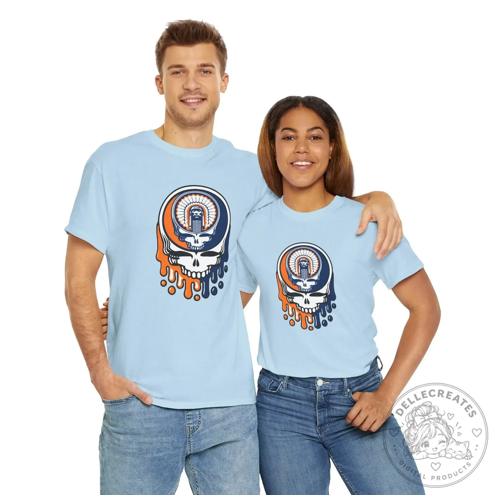 Grateful Dead Chief Illiniwek University of Illinois Steal Your Face T-Shirt 16 Grateful Dead Chief Illiniwek University of Illinois Steal Your Face T-Shirt