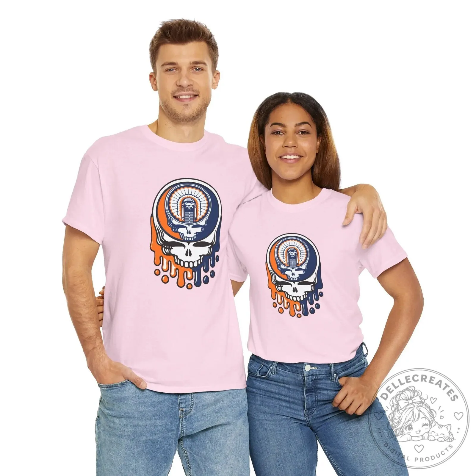 Grateful Dead Chief Illiniwek University of Illinois Steal Your Face T-Shirt 17 Grateful Dead Chief Illiniwek University of Illinois Steal Your Face T-Shirt