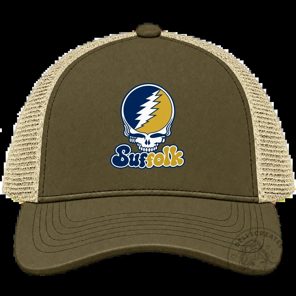 Grateful Dead Suffolk Stealie Skull Logo Trucker Cap Hat