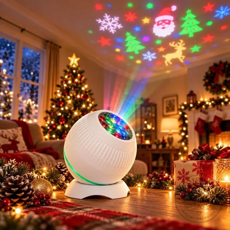 Christmas LED Light Projector with Remote Control and Moving Holiday Patterns 5 Christmas LED Light Projector with Remote Control and Moving Holiday Patterns