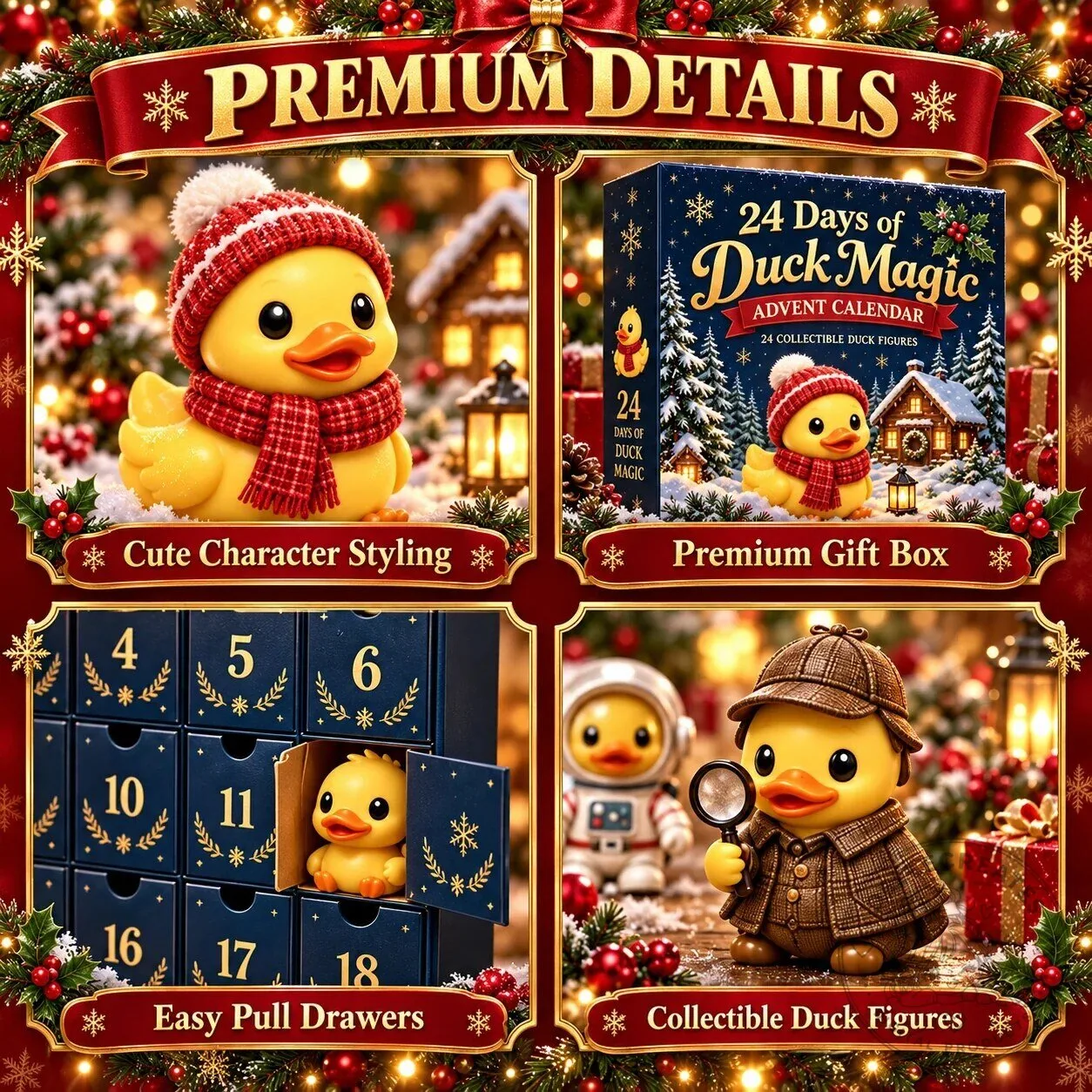 24 Days of Duck Magic Advent Calendar with Collectible Rubber Duck Figurines 11 24 Days of Duck Magic Advent Calendar with Collectible Rubber Duck Figurines