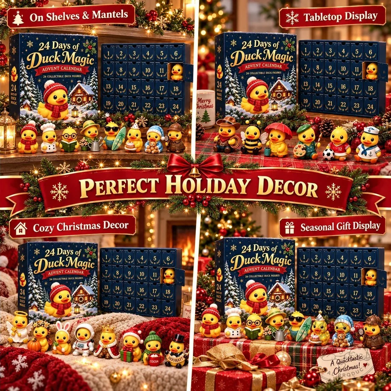 24 Days of Duck Magic Advent Calendar with Collectible Rubber Duck Figurines 12 24 Days of Duck Magic Advent Calendar with Collectible Rubber Duck Figurines
