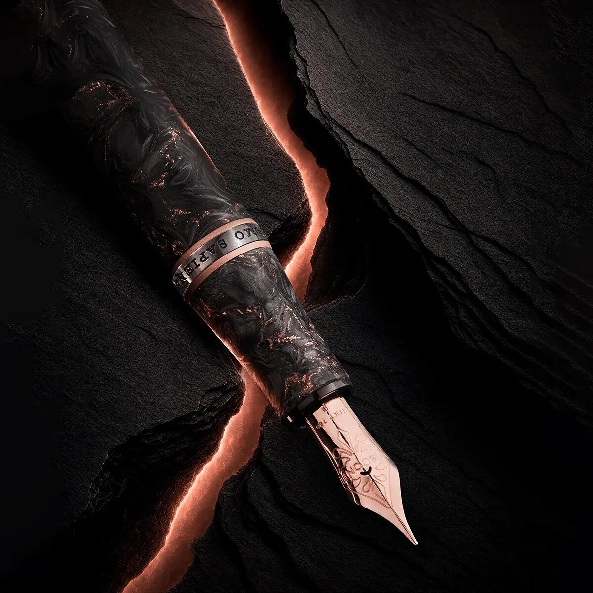 Visconti Homo Sapiens Carbon Rose 18k Nib Limited Edition Fountain Pen 10 Visconti Homo Sapiens Carbon Rose 18k Nib Limited Edition Fountain Pen