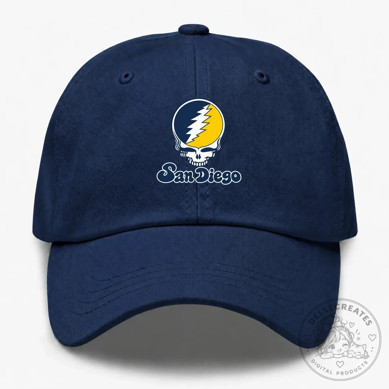 San Diego Grateful Dead Stealie Skull Baseball Cap Hat 8 San Diego Grateful Dead Stealie Skull Baseball Cap Hat