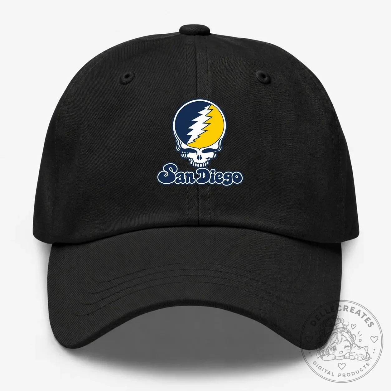 San Diego Grateful Dead Stealie Skull Baseball Cap Hat 10 San Diego Grateful Dead Stealie Skull Baseball Cap Hat