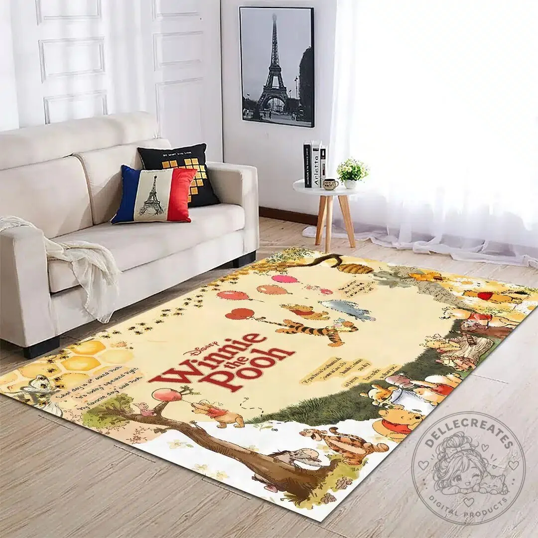 Winnie the Pooh and Friends Honeycomb Adventure Rectangular Rug 7 Winnie the Pooh and Friends Honeycomb Adventure Rectangular Rug
