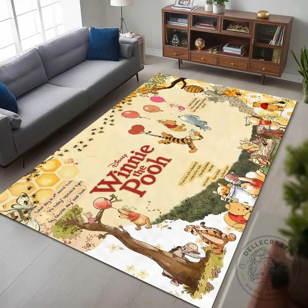 Winnie the Pooh and Friends Honeycomb Adventure Rectangular Rug 8 Winnie the Pooh and Friends Honeycomb Adventure Rectangular Rug