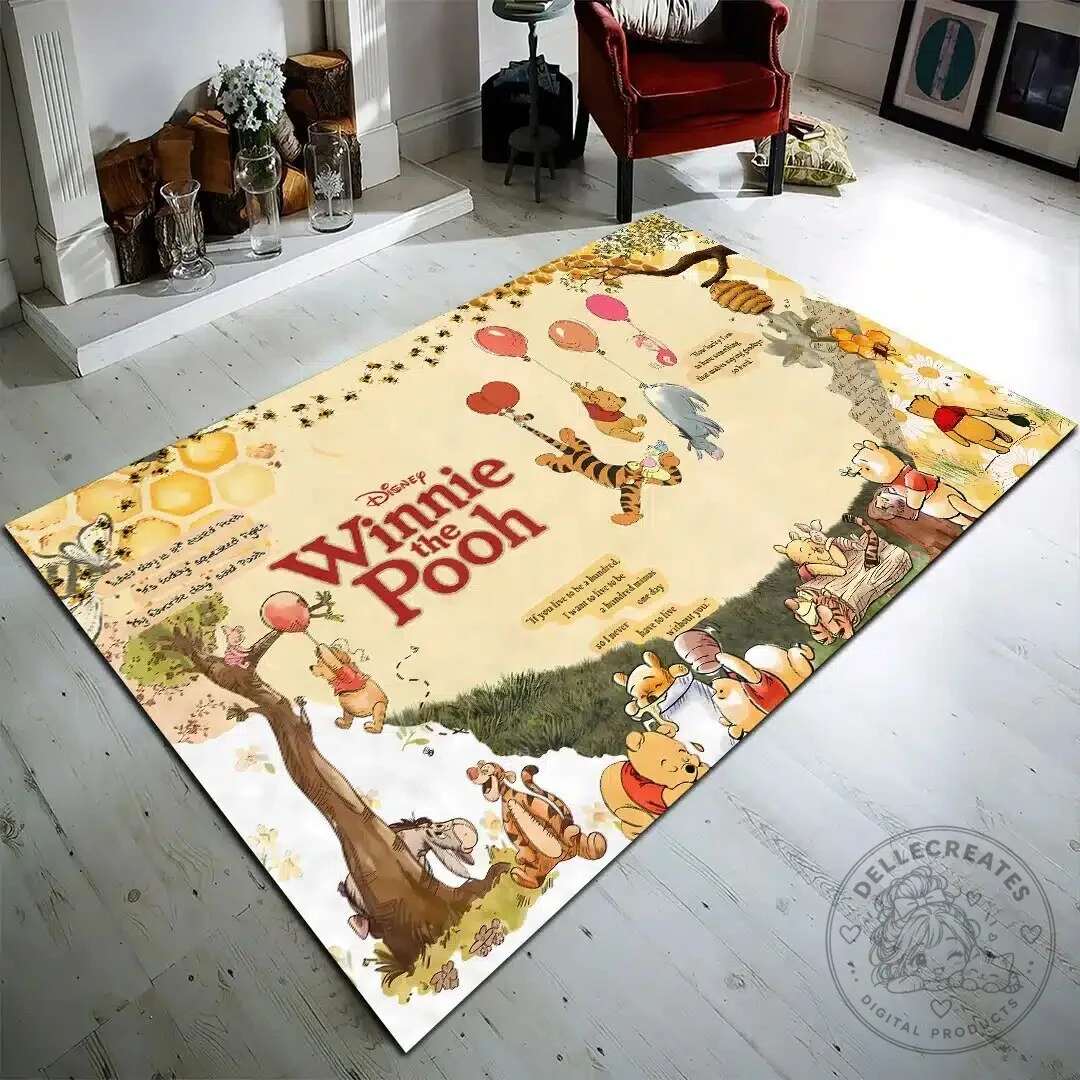 Winnie the Pooh and Friends Honeycomb Adventure Rectangular Rug 9 Winnie the Pooh and Friends Honeycomb Adventure Rectangular Rug