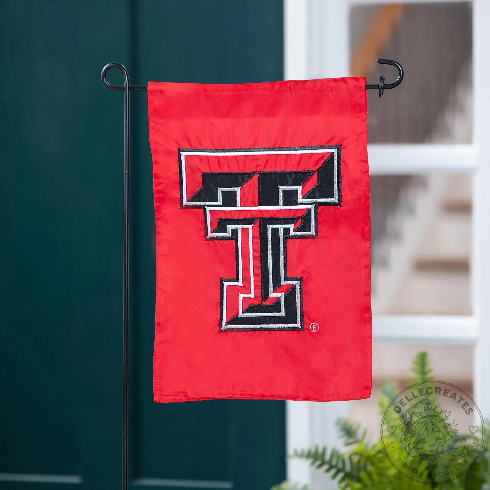 Texas Tech University Double T Logo Embroidered Garden Flag