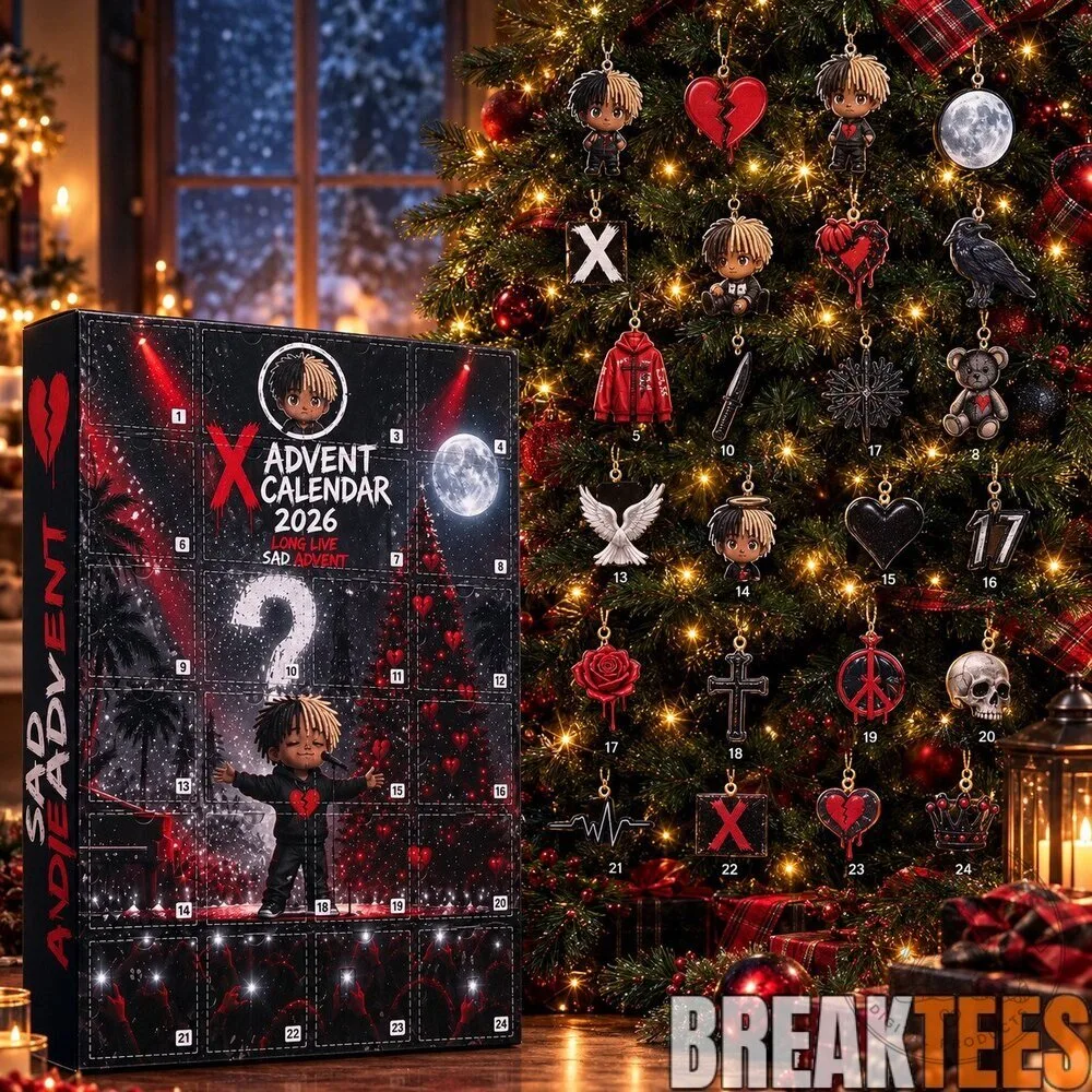 XXXTentacion 2026 Advent Calendar with Christmas Tree Ornaments Hip Hop Countdown 2D 6 XXXTentacion 2026 Advent Calendar with Christmas Tree Ornaments Hip Hop Countdown 2D