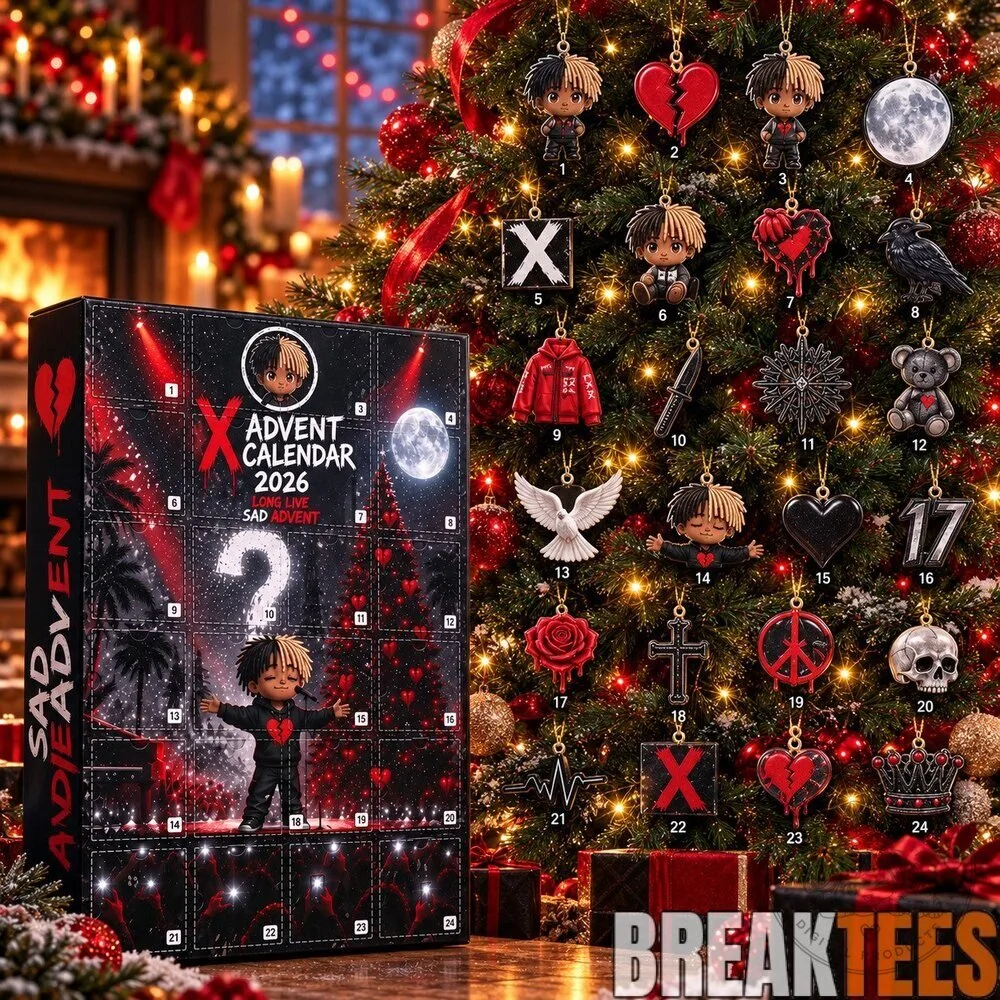 XXXTentacion 2026 Advent Calendar with Christmas Tree Ornaments Hip Hop Countdown 2D 9 XXXTentacion 2026 Advent Calendar with Christmas Tree Ornaments Hip Hop Countdown 2D