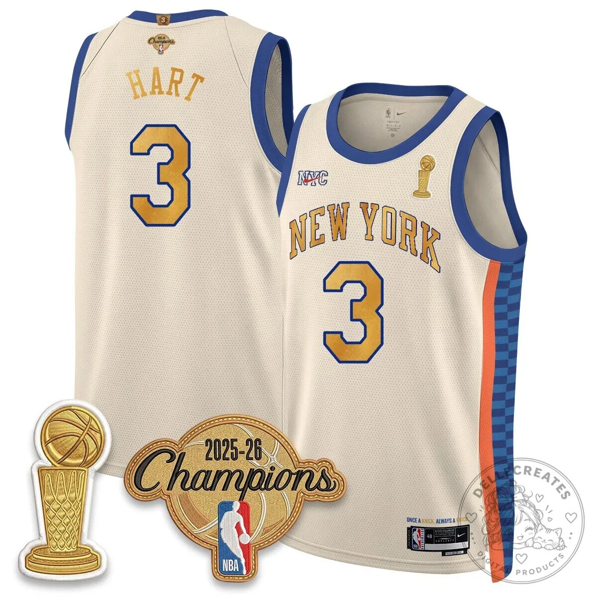 New York Knicks Jalen Brunson 2025-26 Champions City Edition Jersey 65 New York Knicks Jalen Brunson 2025-26 Champions City Edition Jersey