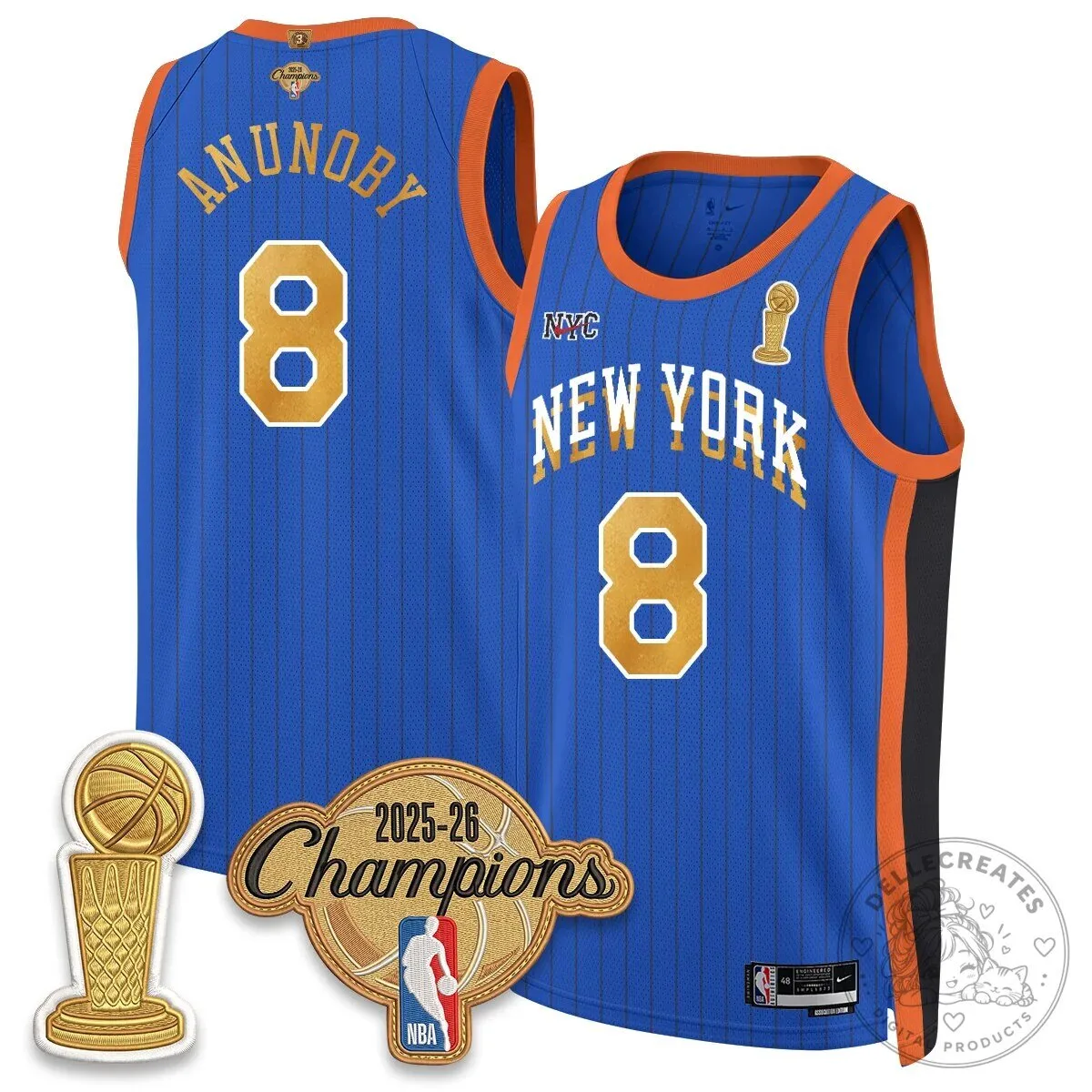 New York Knicks Jalen Brunson 2025-26 Champions City Edition Jersey 81 New York Knicks Jalen Brunson 2025-26 Champions City Edition Jersey