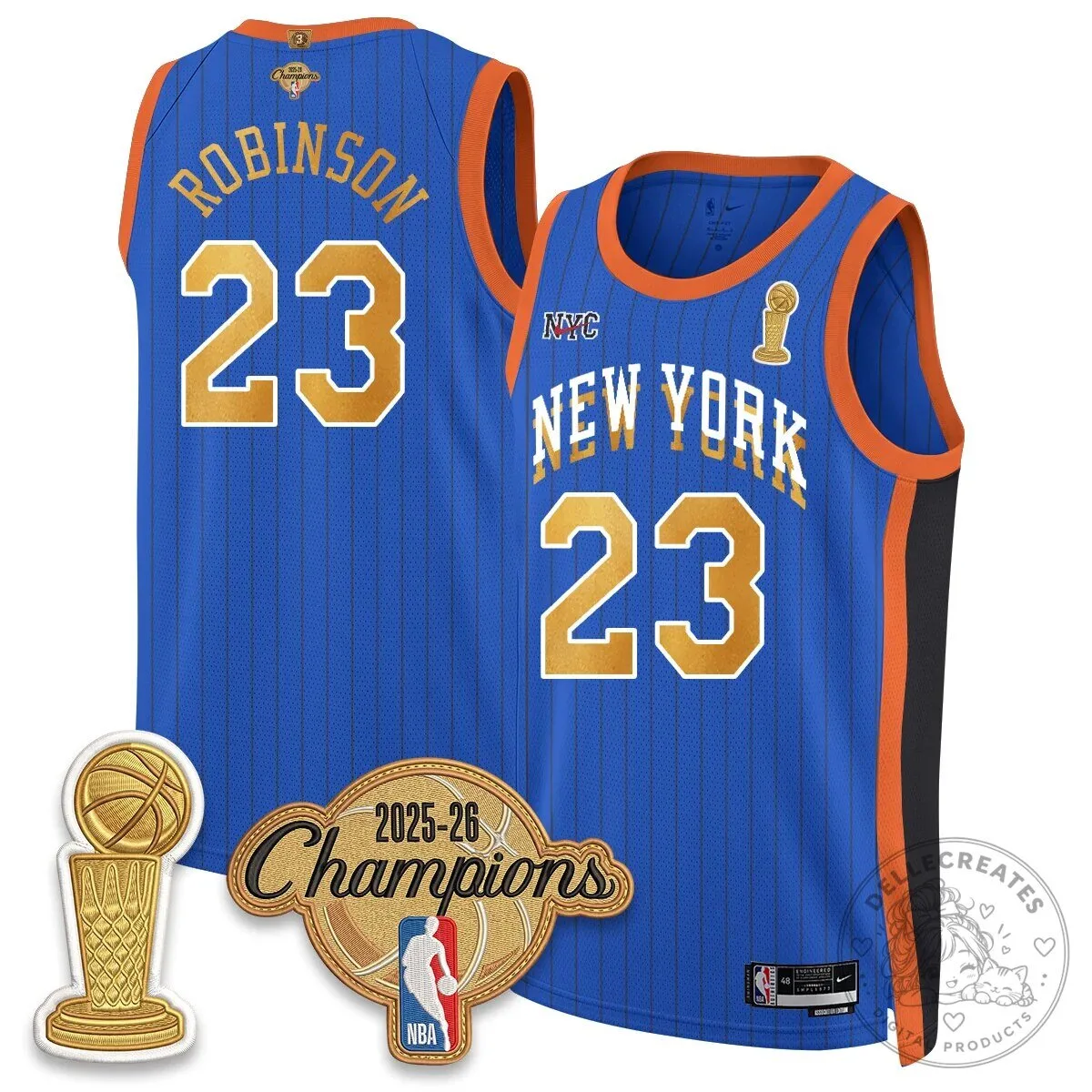 New York Knicks Jalen Brunson 2025-26 Champions City Edition Jersey 84 New York Knicks Jalen Brunson 2025-26 Champions City Edition Jersey